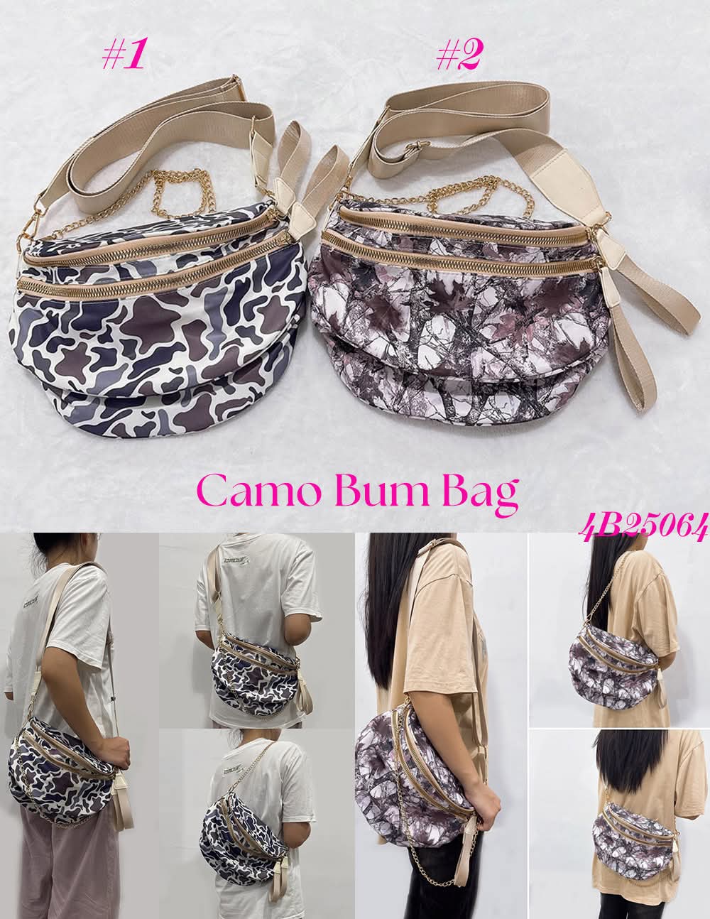 camo bumbags