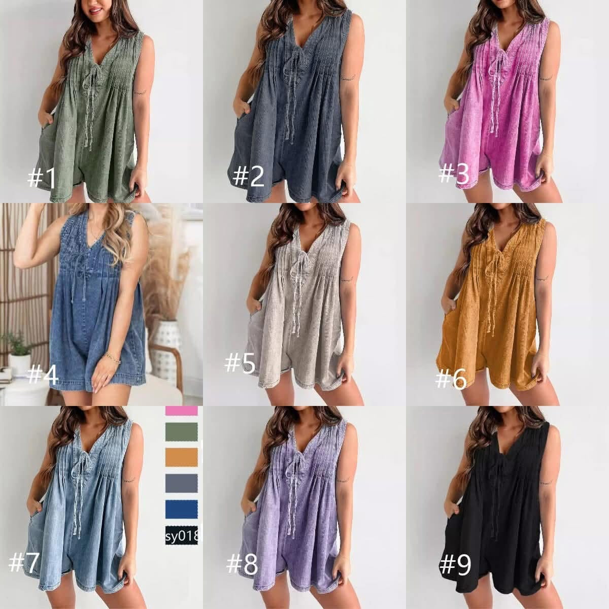 Denim Romper