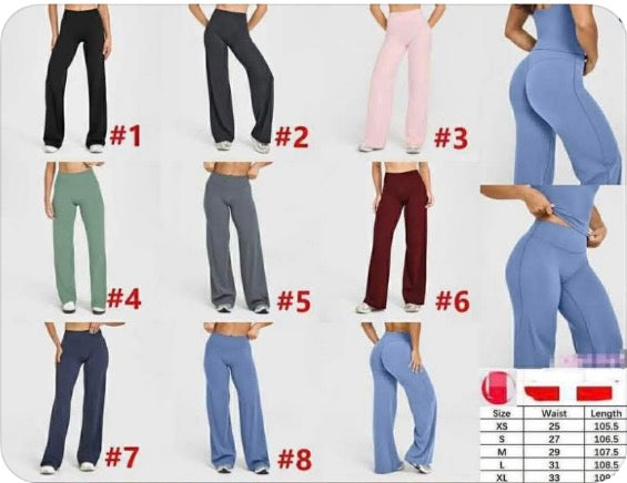 luluu wide leg yoga pants