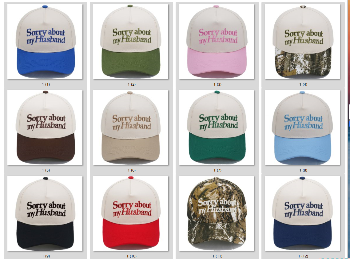 Sorry about my husband hat