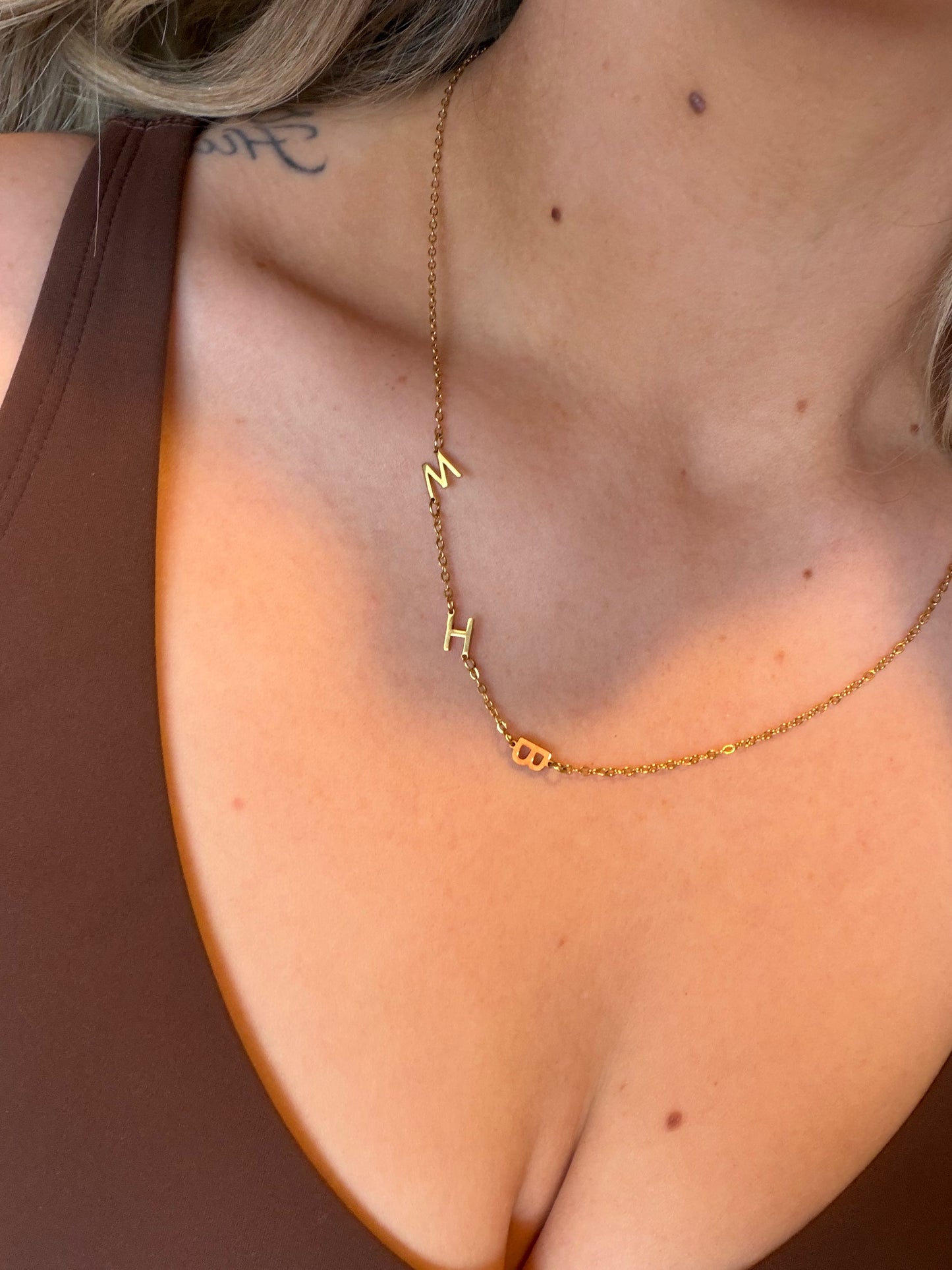 initials necklace