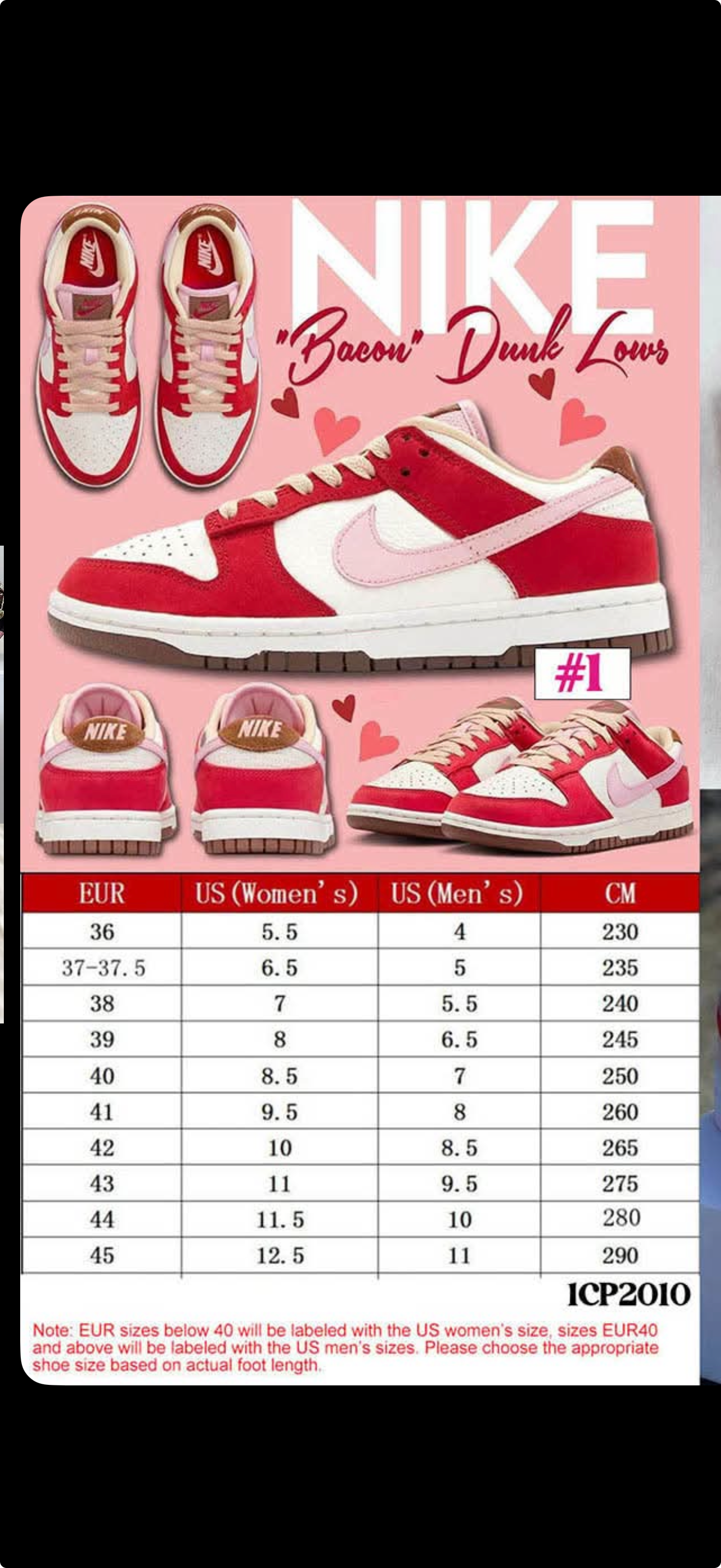 valentines nike dunks