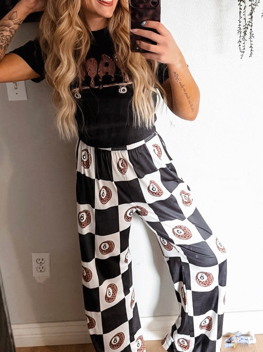 8ball checkered lounge pants