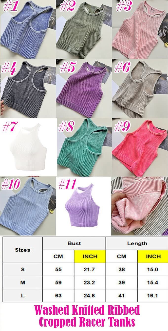 acid washed crop tank