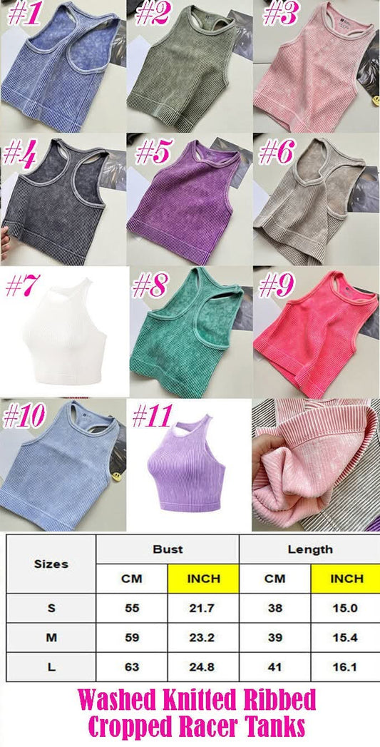 acid washed crop tank