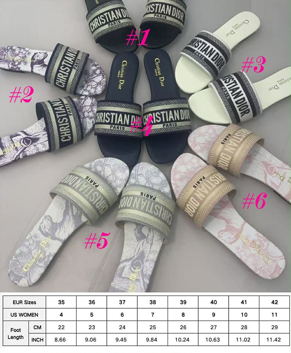 CD slip on sandals