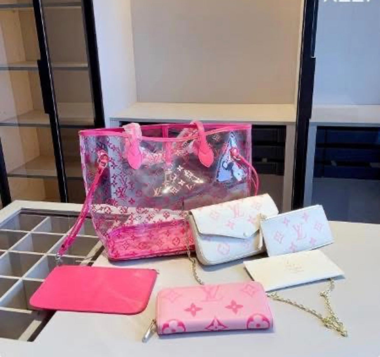 stadium neverfull set- pink