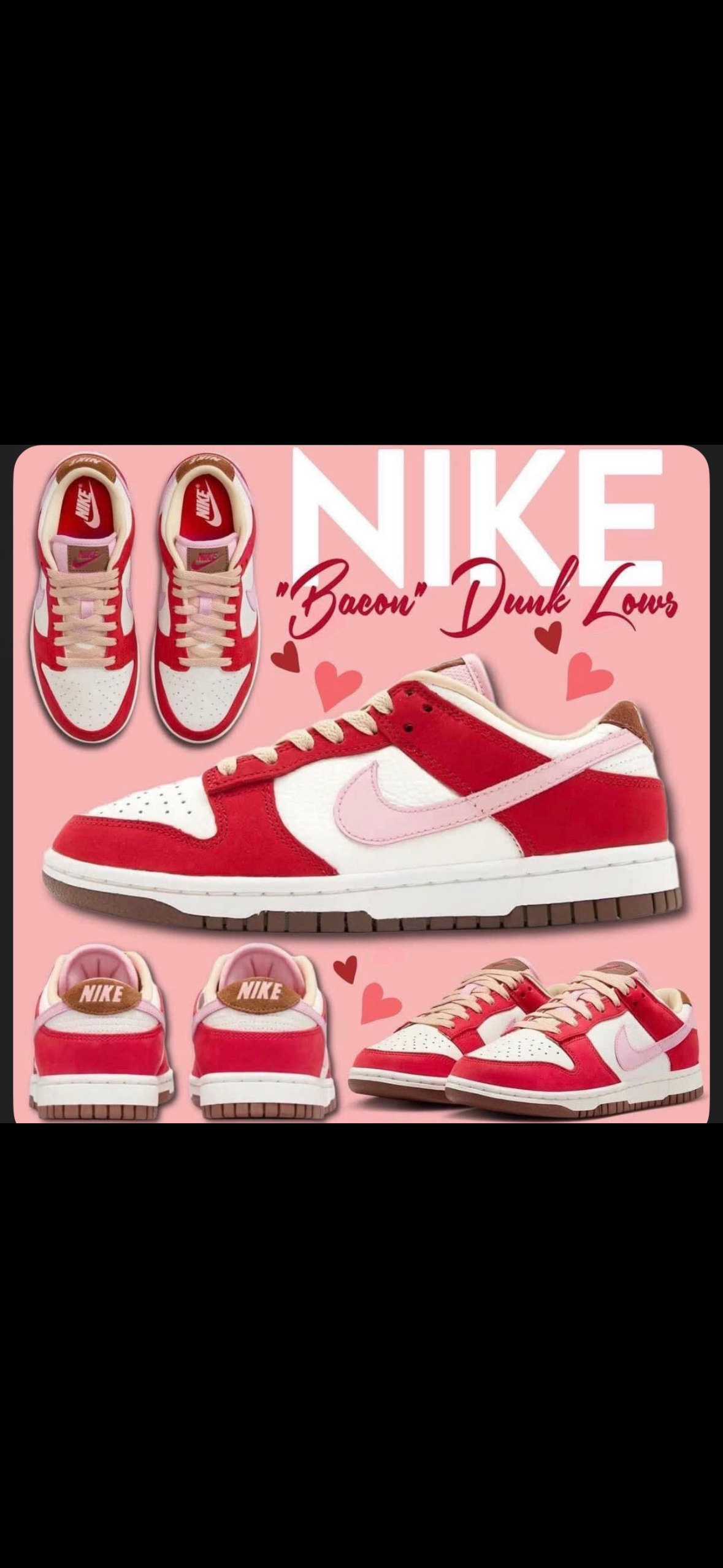 valentines nike dunks
