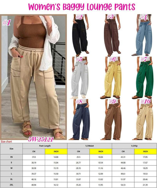 women’s baggy lounge pants