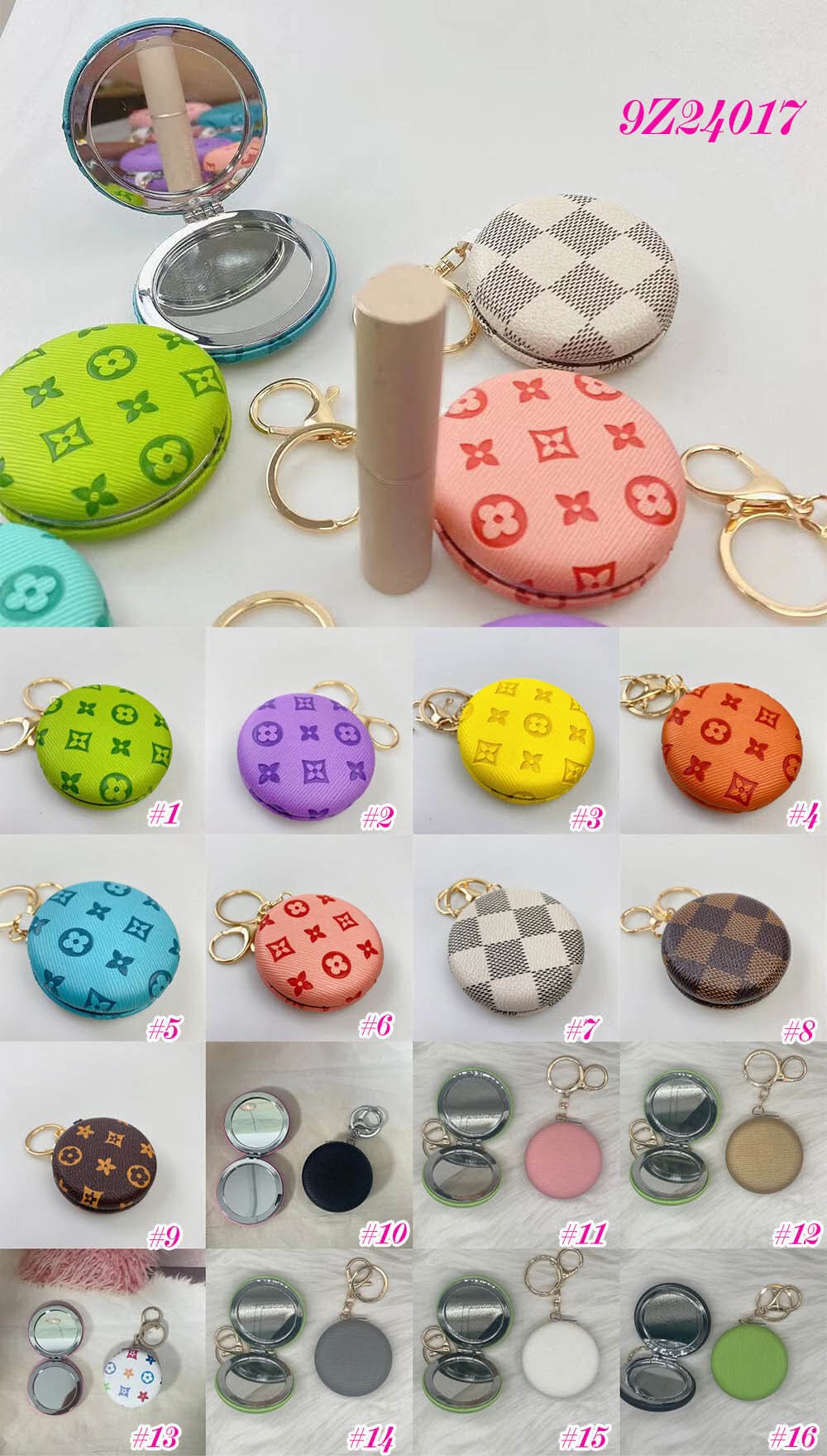 compact mirror key chain