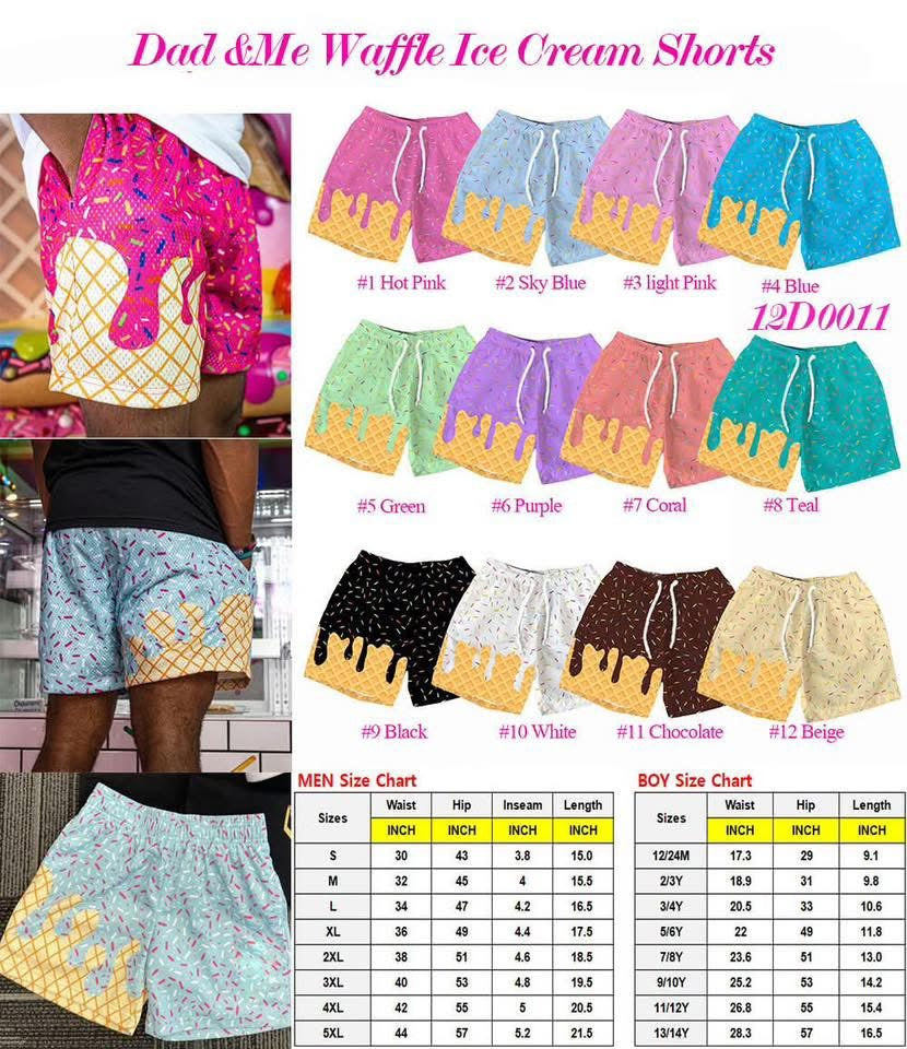 men’s ice cream shorts