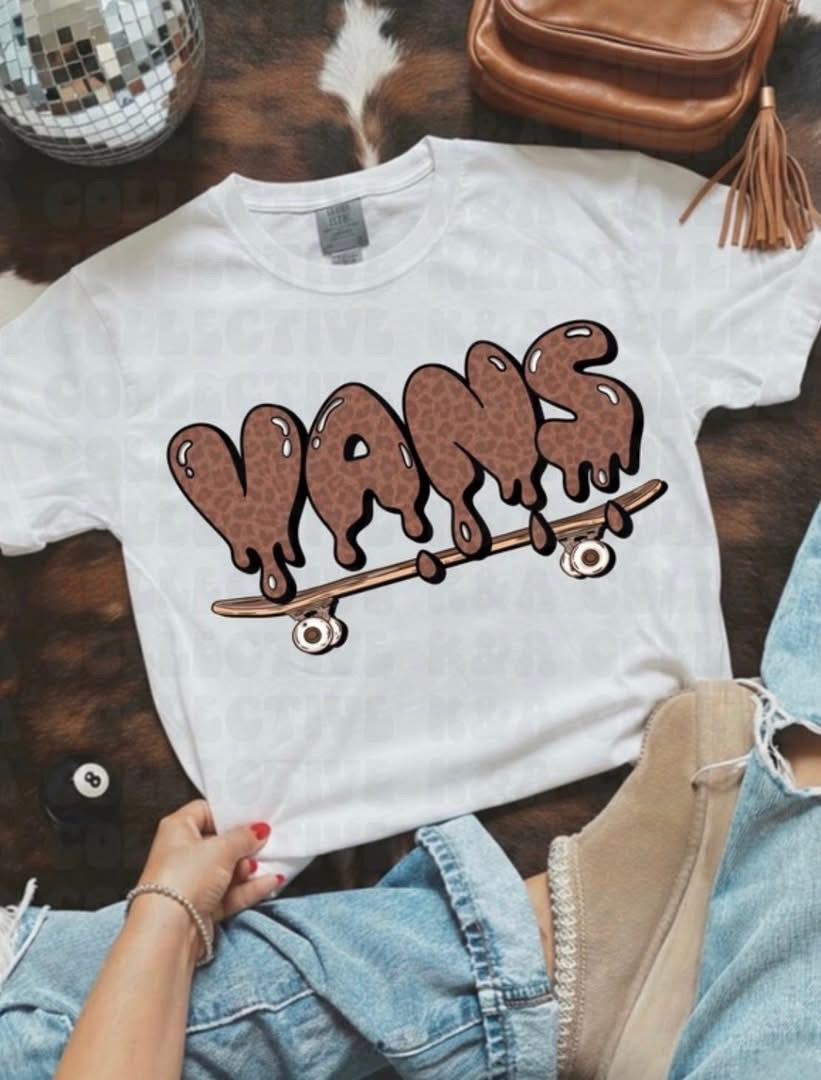 vans cropped tee
