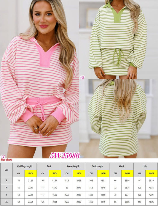 striped comfy set