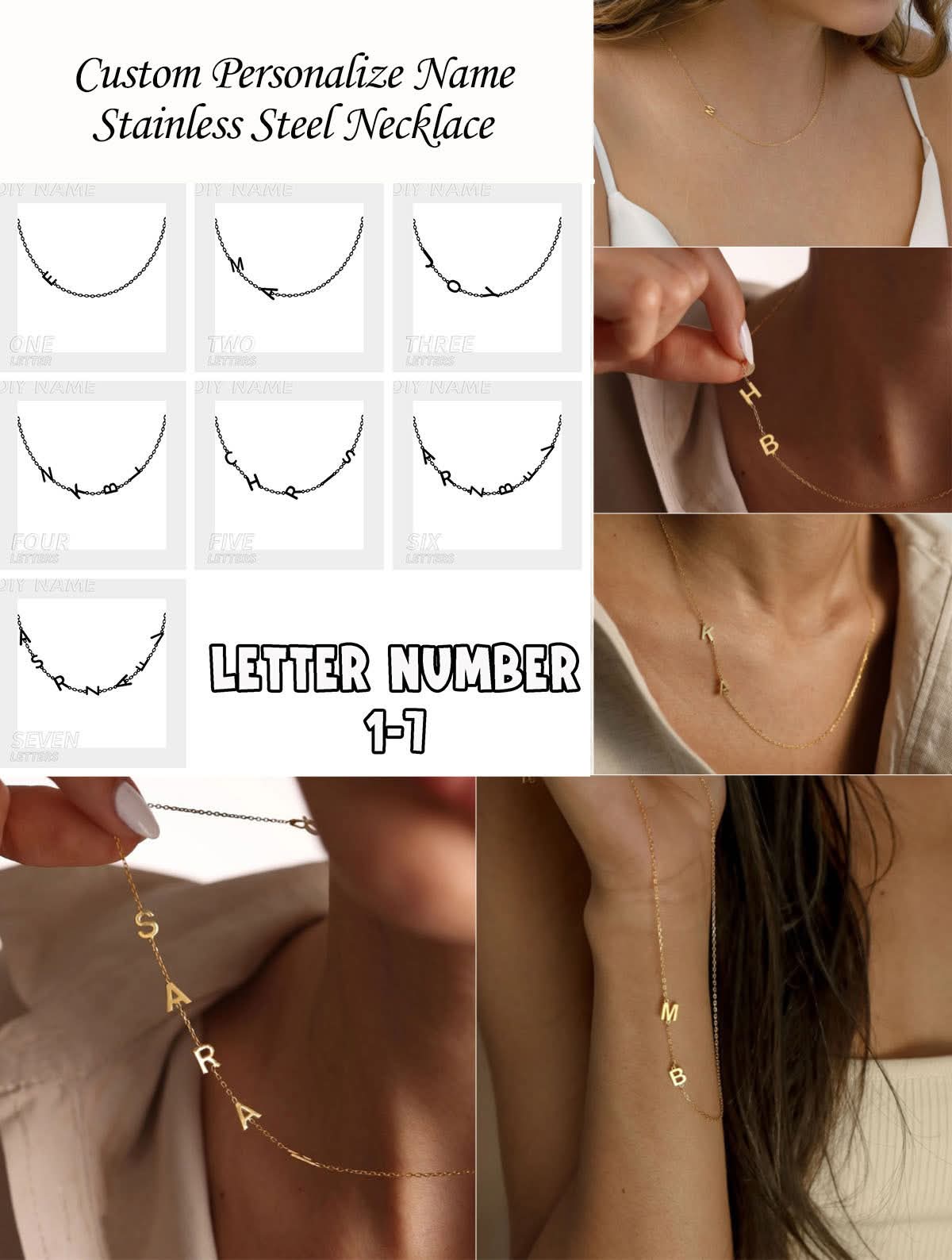 initials necklace