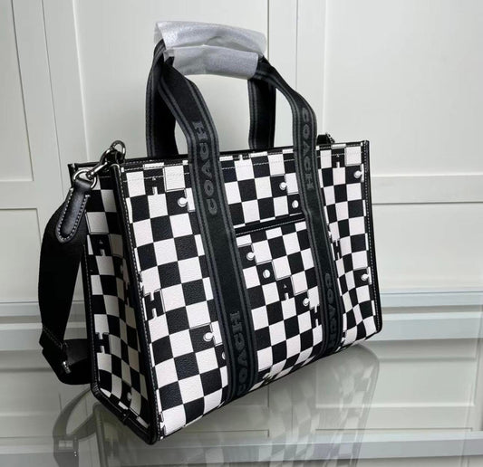 Checkered Coach Bag