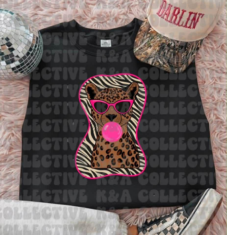 Bubblegum Leopard Tshirt